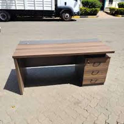 1.4M Rectangular Executive Office Working Desk with Drawers image 8