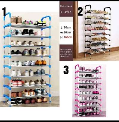 8-Layer Steel Shoe Rack Organizer Compact & Durable image 3