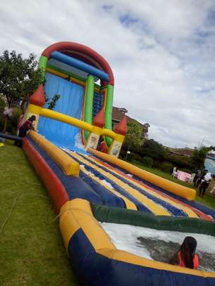 water slides and combos with pool for hire image 1