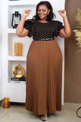 Plus Size Maxi Dress Belted Waist image 3