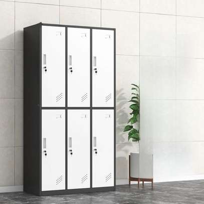 6-Door Steel Metal Locker for Office Storage image 2