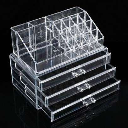 Acrylic Clear Cosmetic Makeup Container Storage Box image 2