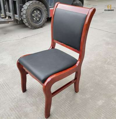 Wooden Frame Boardroom Office Chair image 4