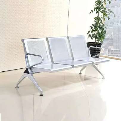 3-Seater Steel Reception Bench image 4