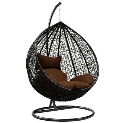 Metallic Base Rattan Outdoor Swing Chair image 6