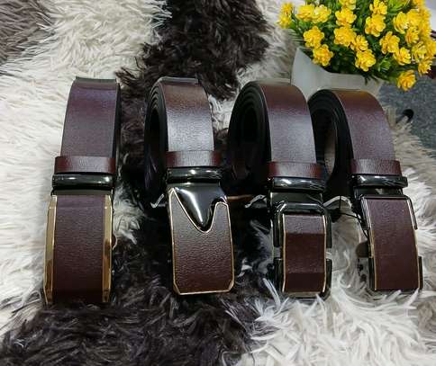 Black and other colours Leather Belts Adjustable Buckles image 2