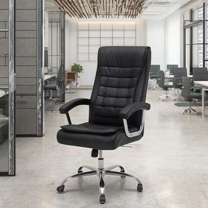 High Back Leather Office Chair image 2