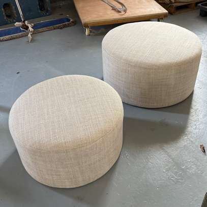 Home Chair : Round Leather Home  Bedroom Chair In Keumbu image 4