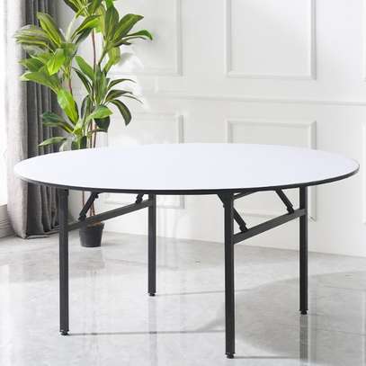 Portable Foldable Tables: Round Foldable Dining Table image 3