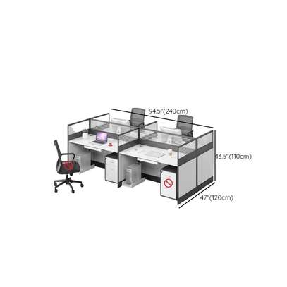 Office 4-Way Modular Workstation image 4