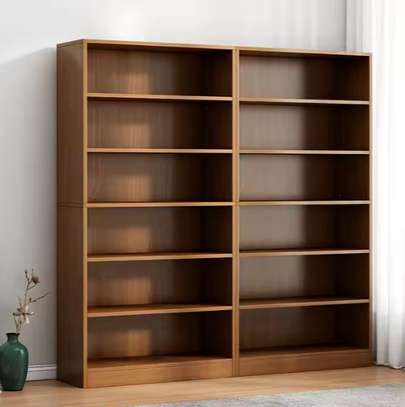 Bookshelf; 6 Tier Wooden Home Office Bookshelf image 3