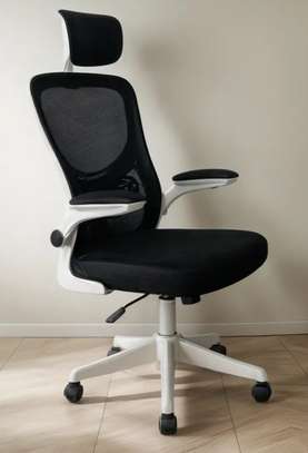 Office Chair; Supportive Adjustable Armrest Office Seat image 5