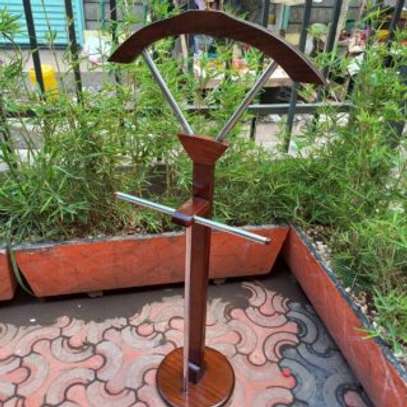 Coat Hanger; Mahogany Executive Office Coat Hanger image 3