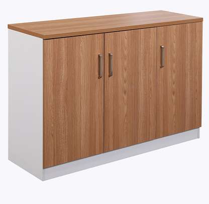 Office Cabinet: 3-Door Cupboard with wooden panels image 4