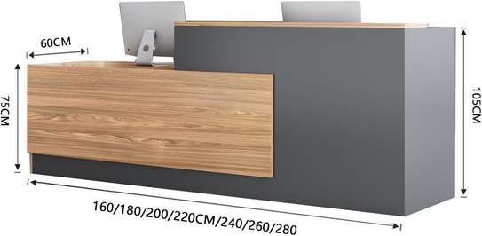 Modern Front Office Reception Desk image 3