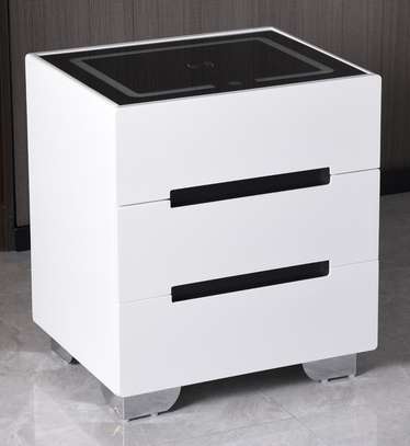 Bedside Drawer; Touch-Control Nightstand Drawer With LED image 2