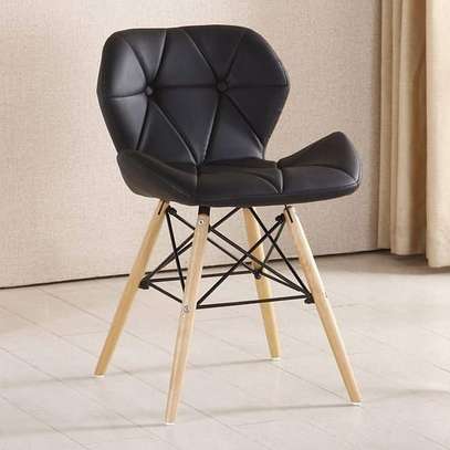 Dining Chair; Elegant Eames Leather Dining Chair image 13
