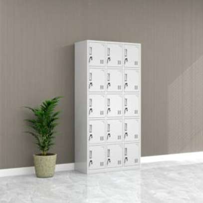 12-Locker steel office staff cabinet image 4