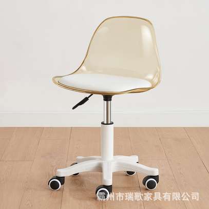Dining Chair; Modern Eames Swivel Dining Chair image 3