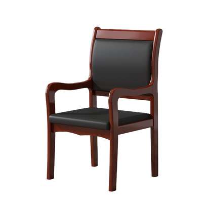 Office chair: Executive leather office waiting chair image 4