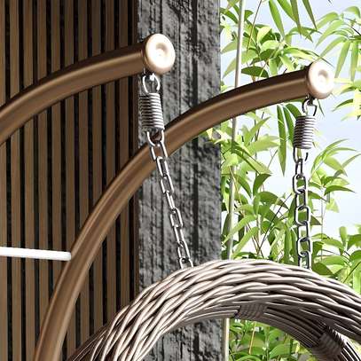 Outdoor Chairs: Fun Outdoor Hammock Swing With a Metal Stand image 6
