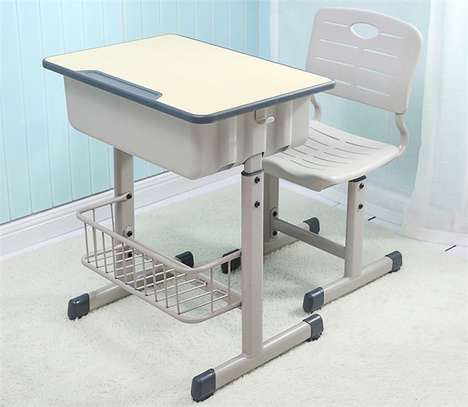 Kids Furniture; Adjustable Height Kids Desk And Chair image 11