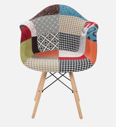 Office Chair; Fancy Trendy Patchwork Office Chair image 5