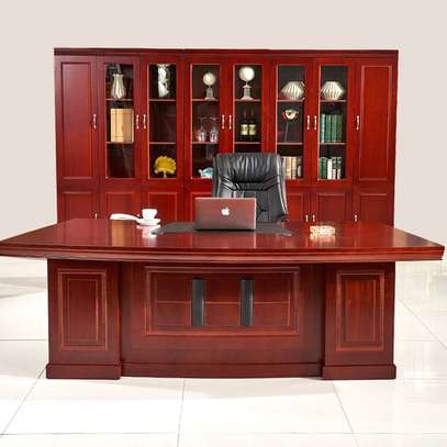Office Desk: 2.0m Executive Table With Side Pedestals image 2