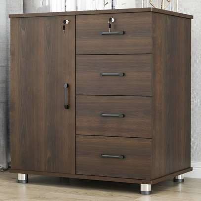 Office Cabinet: Wooden Credenza With Locakable Doors image 6