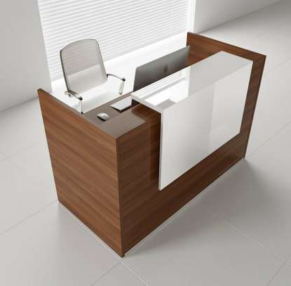 1.2m Wooden Office Reception Desk image 3
