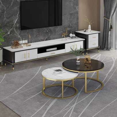 Dining Table: Round Dining Coffee Table In Kendu image 3