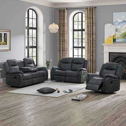 Home Sofa: 5 Seater Recliner Home Sofa In Tabaka image 4