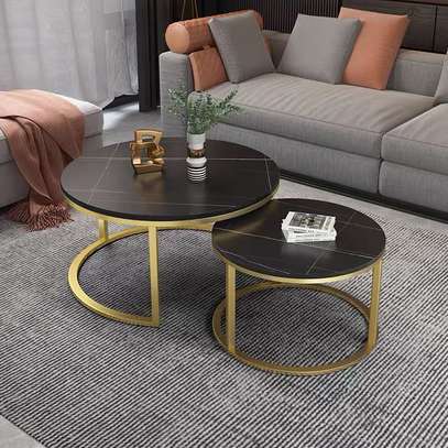Dining Table: Round Dining Coffee Table In Kendu image 2