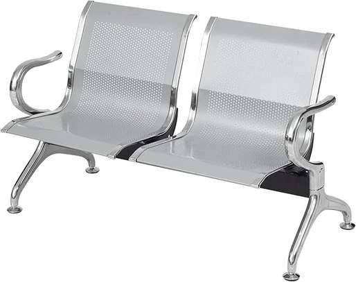 Metallic 2 Link Airport Bench image 4