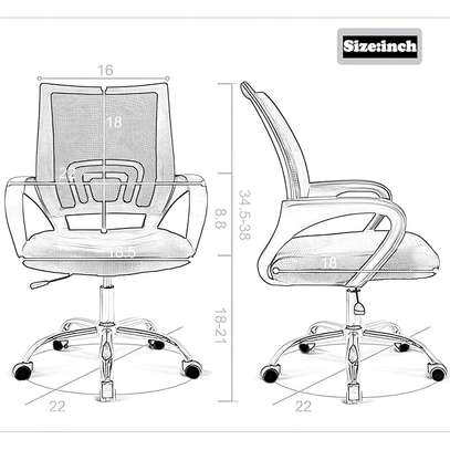 Ergonomic Mid Back Mesh Computer Office Chair image 3