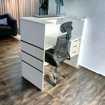 Office study desk ➕ secretarial headrests chair image 10
