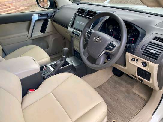 Toyota Land cruiser prado TX White color fully loaded 2020 image 10