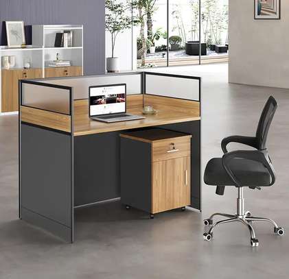 Cubic MDF Single Person Office Workstation image 11