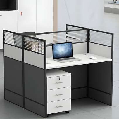 Office Workstation; Modern 2 Way Module Workstation image 2