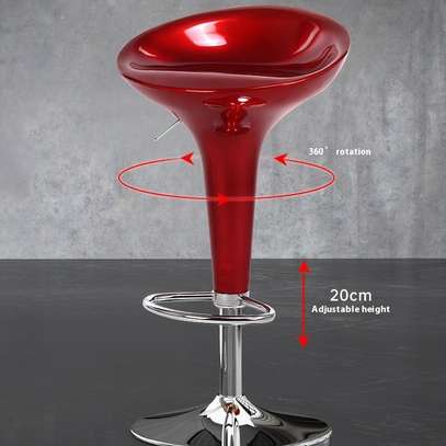 Barstool; Adjustable swivel barstool (Black) image 5
