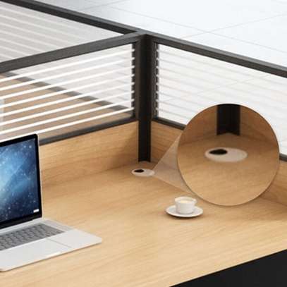 Workstation: 1-Way Modular Office Desk, Space Efficient image 5