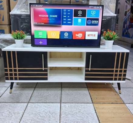 Sydney Modern Wooden TV Stand 4FT White and Black image 2