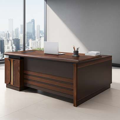 1.6M Executive L-Shaped Office Desk image 2