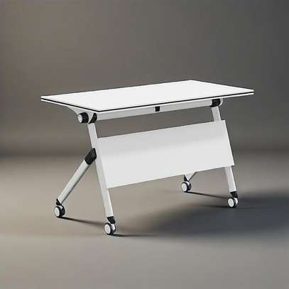 1.2m White Foldable Office Table image 6