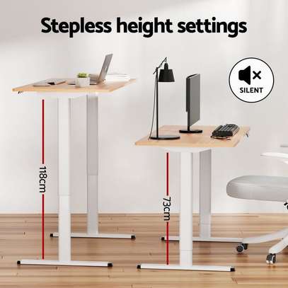 Adjustable table: 120cm adjustable electric home office desk image 3