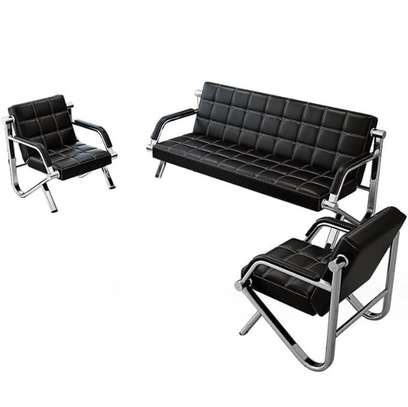 5 Seater Modern Leather Executive Waiting Sofas image 13