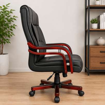 Executive Leather Office Chair Ergonomic High-Back image 4