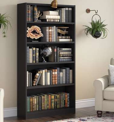 Office Bookcase:  Modern Wood 5-Shelf Bookcase image 2