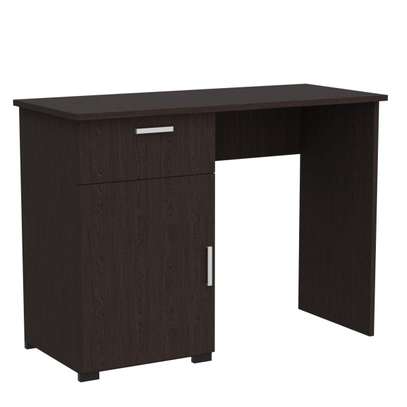 Office Desk: Matte Finish, Dark Wenge, Study Work Table image 4