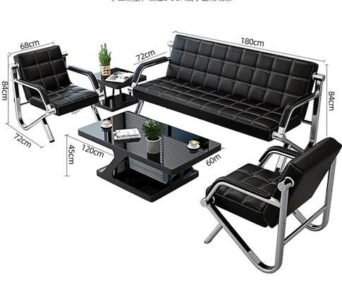 Office Sofa:  Modern Luxury 5-Link Waiting Sofa image 3